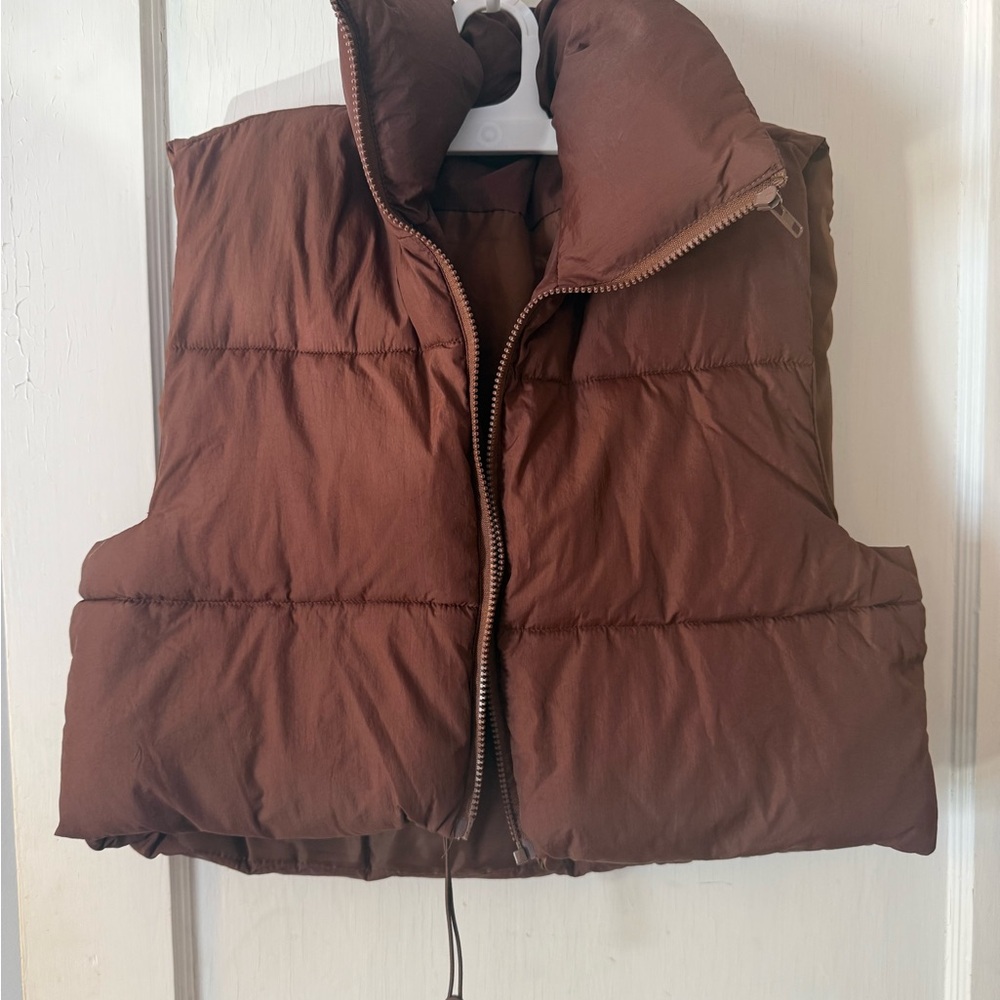 Brown Puffer Vest